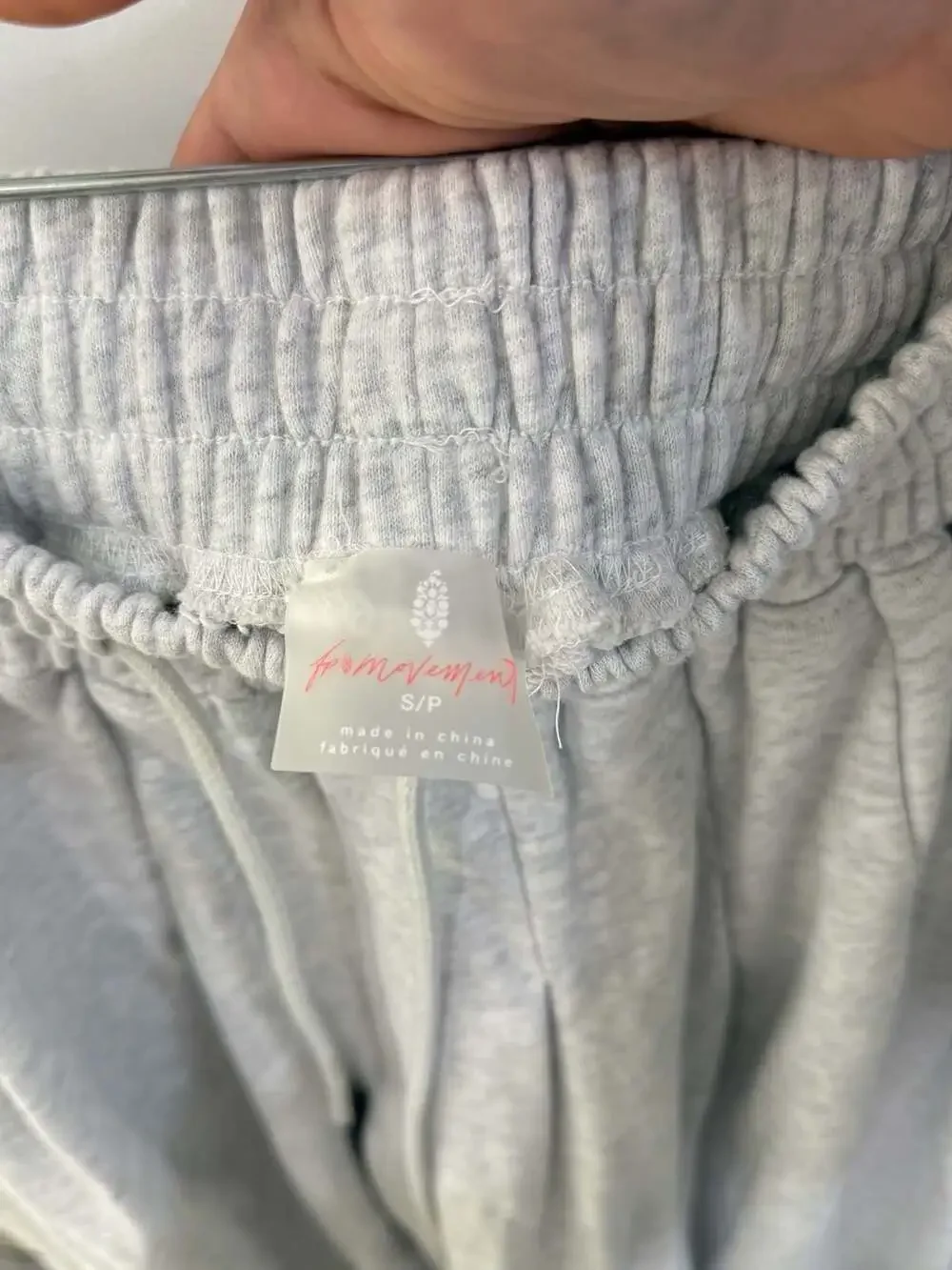 FP Movement High-Rise Wide-Leg Sweatpants with Drawstring Cinch Hem